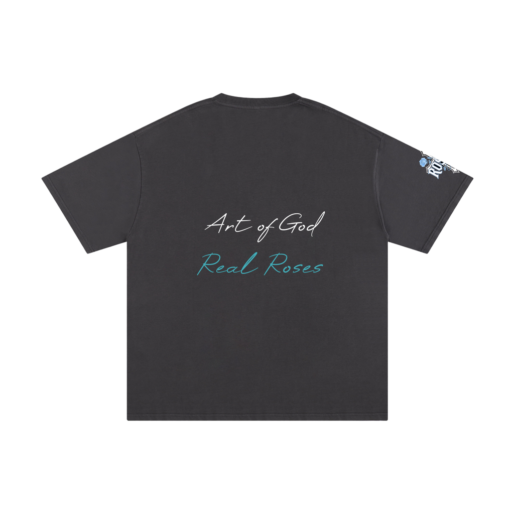 Unisex Pure Cotton T-Shirt "Art of God x Real Roses"