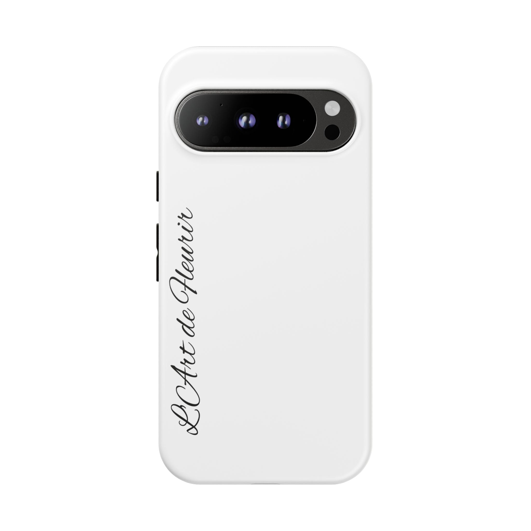 Tough Cases Phone Case — Minimal Script "L'Art de Fleurir" Protective Cover