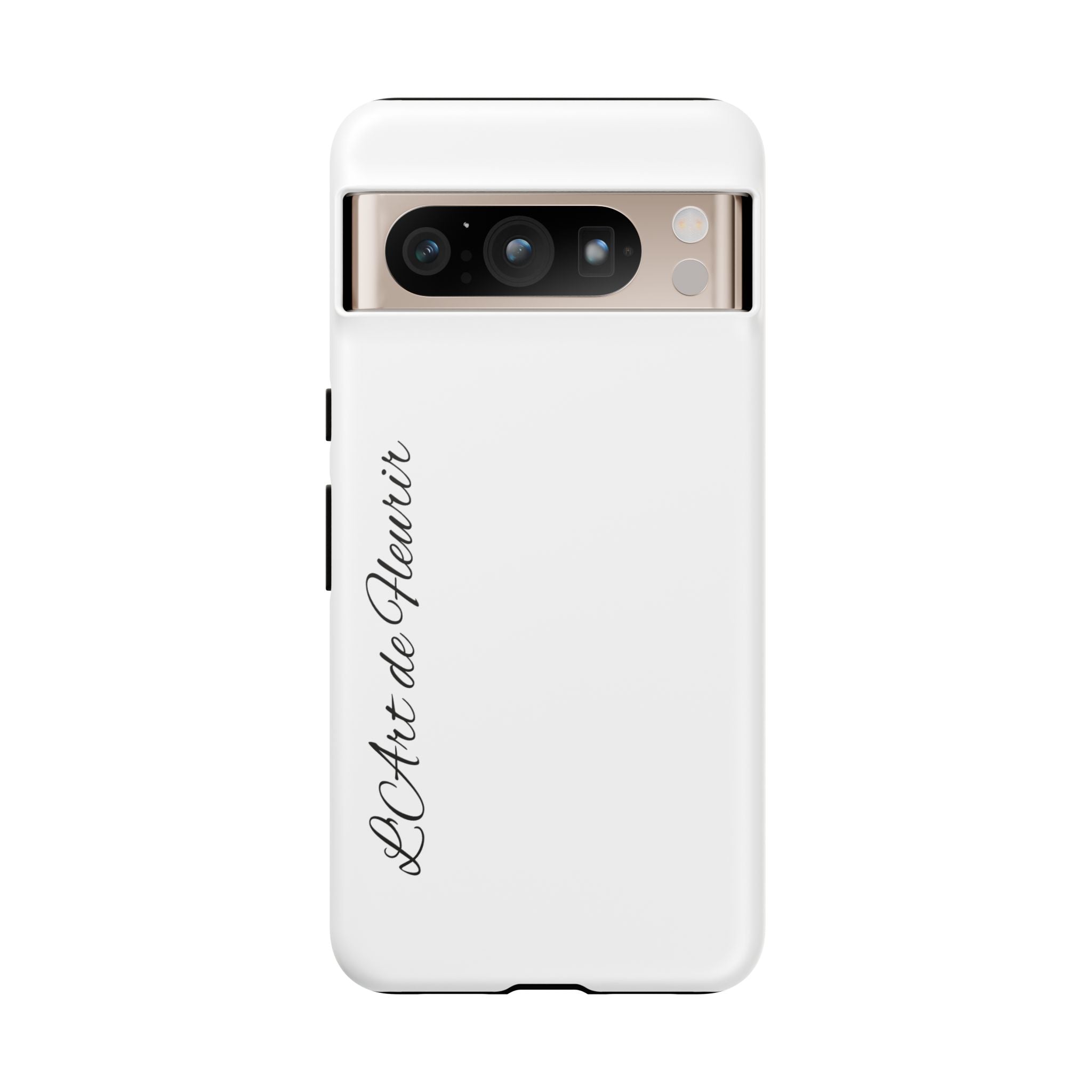 Tough Cases Phone Case — Minimal Script "L'Art de Fleurir" Protective Cover