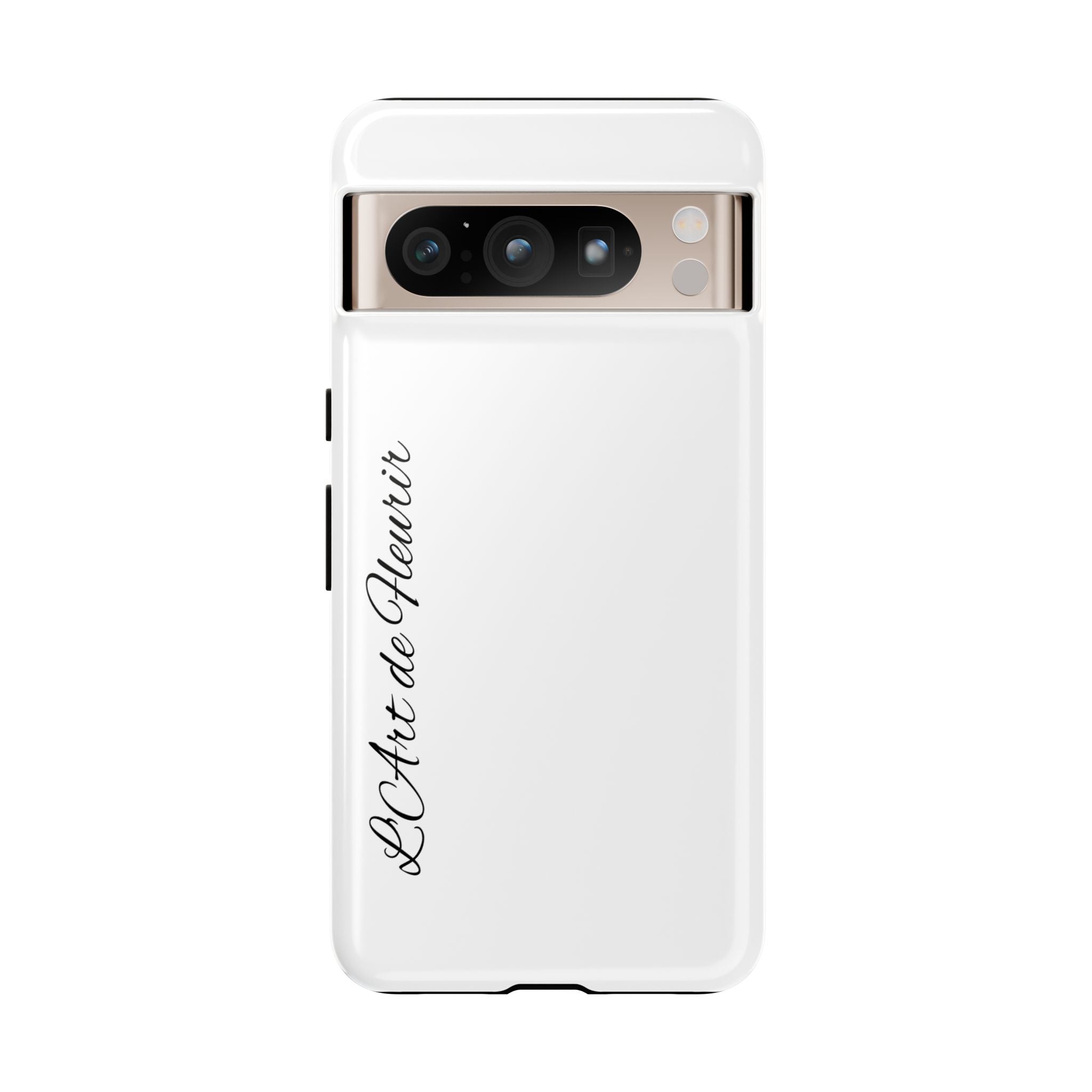 Tough Cases Phone Case — Minimal Script "L'Art de Fleurir" Protective Cover