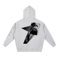 Essential Oversized Fleece Boxy Hoodie "ROSES"