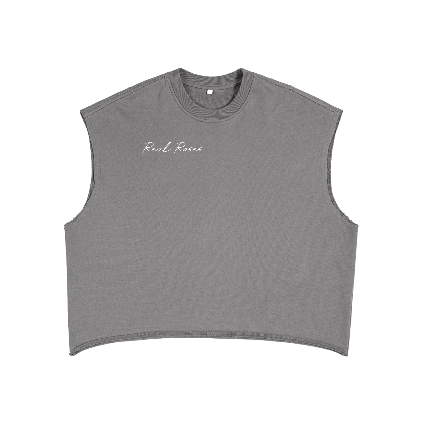 French Terry Boxy Tank Top "Real Roses x Art of God"