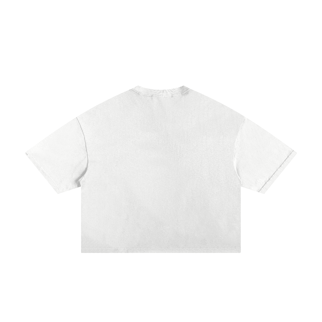 Classic Frayed Boxy Tee "ANGELIC x Real Roses"