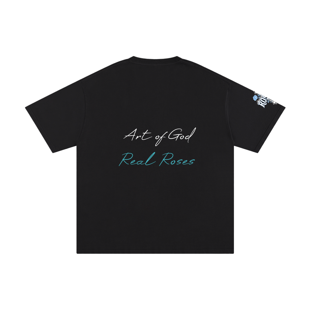Unisex Pure Cotton T-Shirt "Art of God x Real Roses"