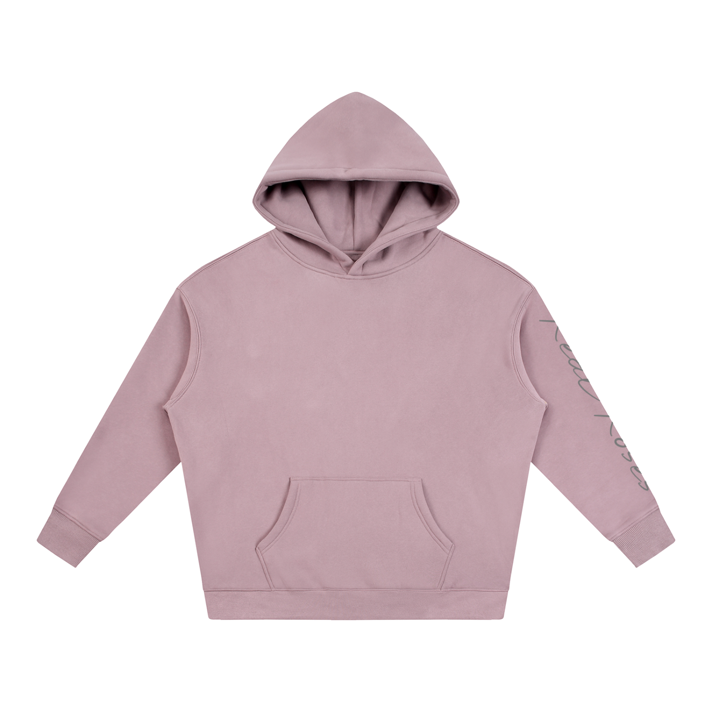 Oversize Fleeced Hoodie "Star x Real Roses"