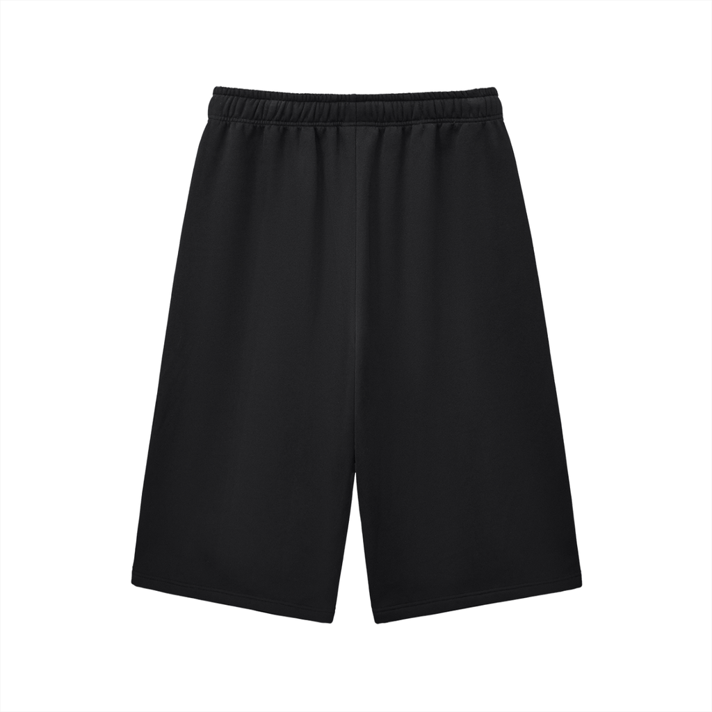 Relaxed Drawstring Three-quarter Sweatpants "DOUBLES"