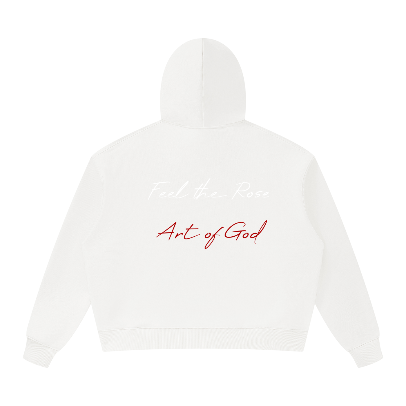 Unisex Oversized Heavyweight Hoodie "Real Roses, Feel The Rose X Art of God"