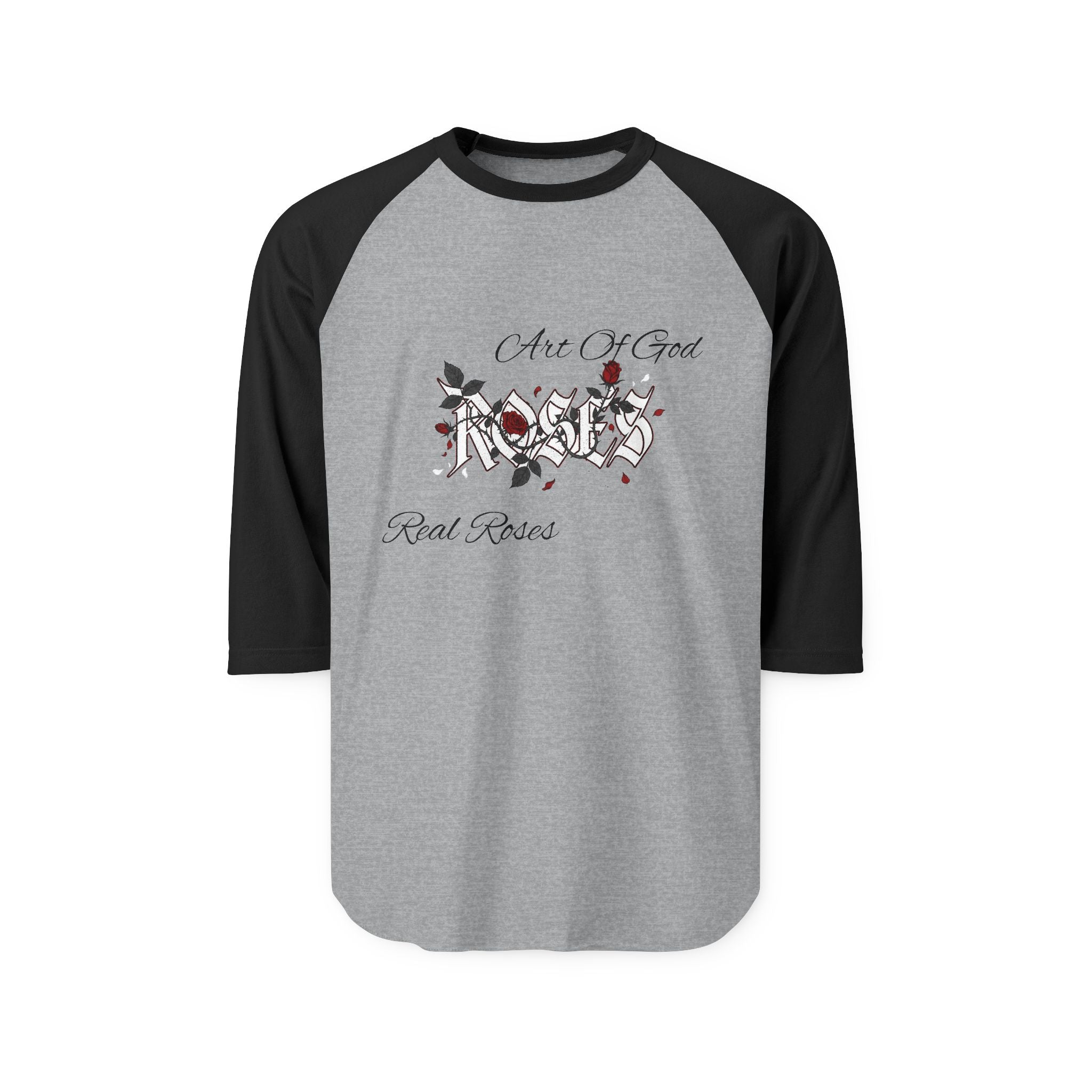 Raglan Shirt — 'Real Roses x Art of God" Collab