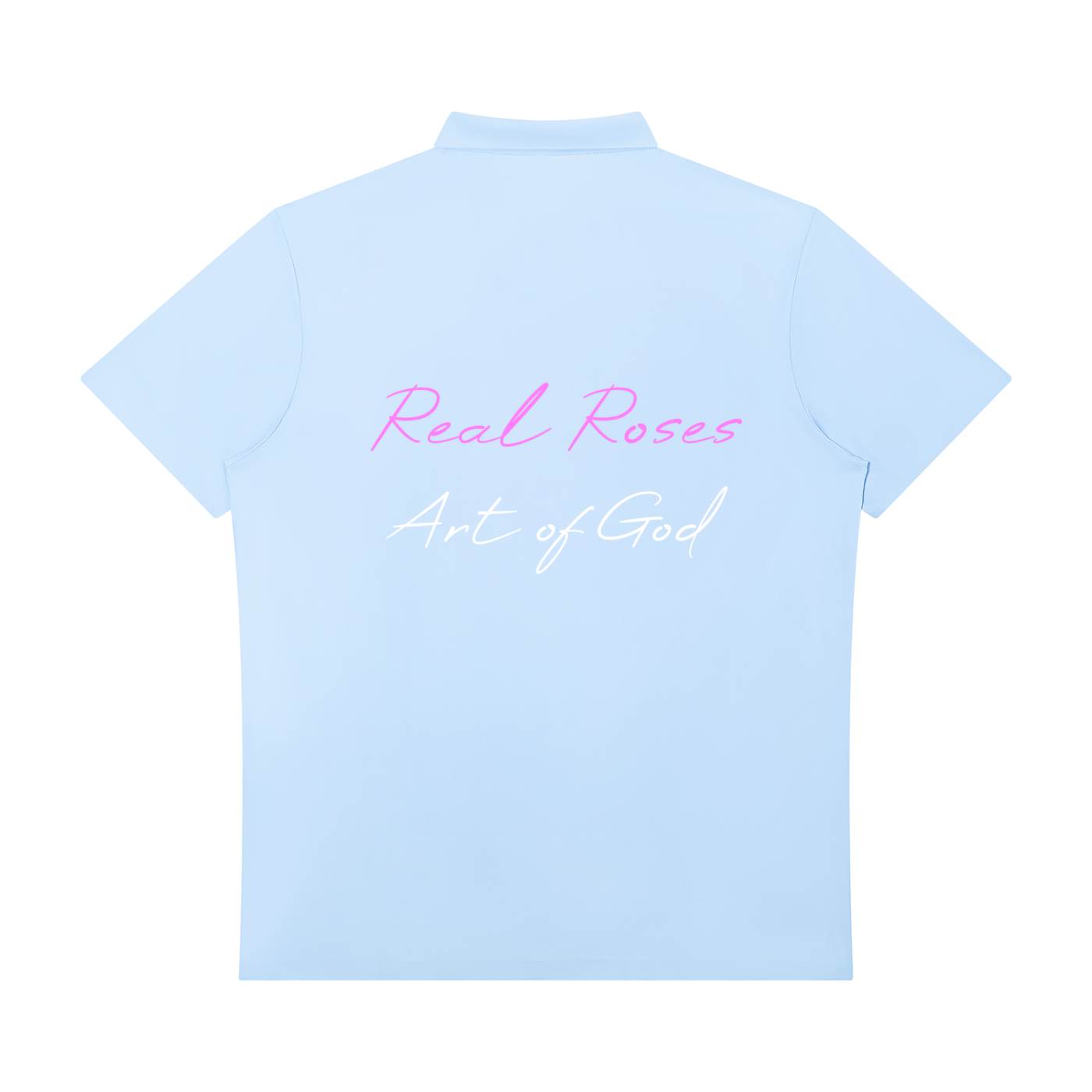 Men's Quarter-Zip Performance Polo Shirt "Real Roses x Art of God Feel the Bloom"