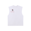 Raw Edge Cotton Tank Top "Real Roses x Art of God"