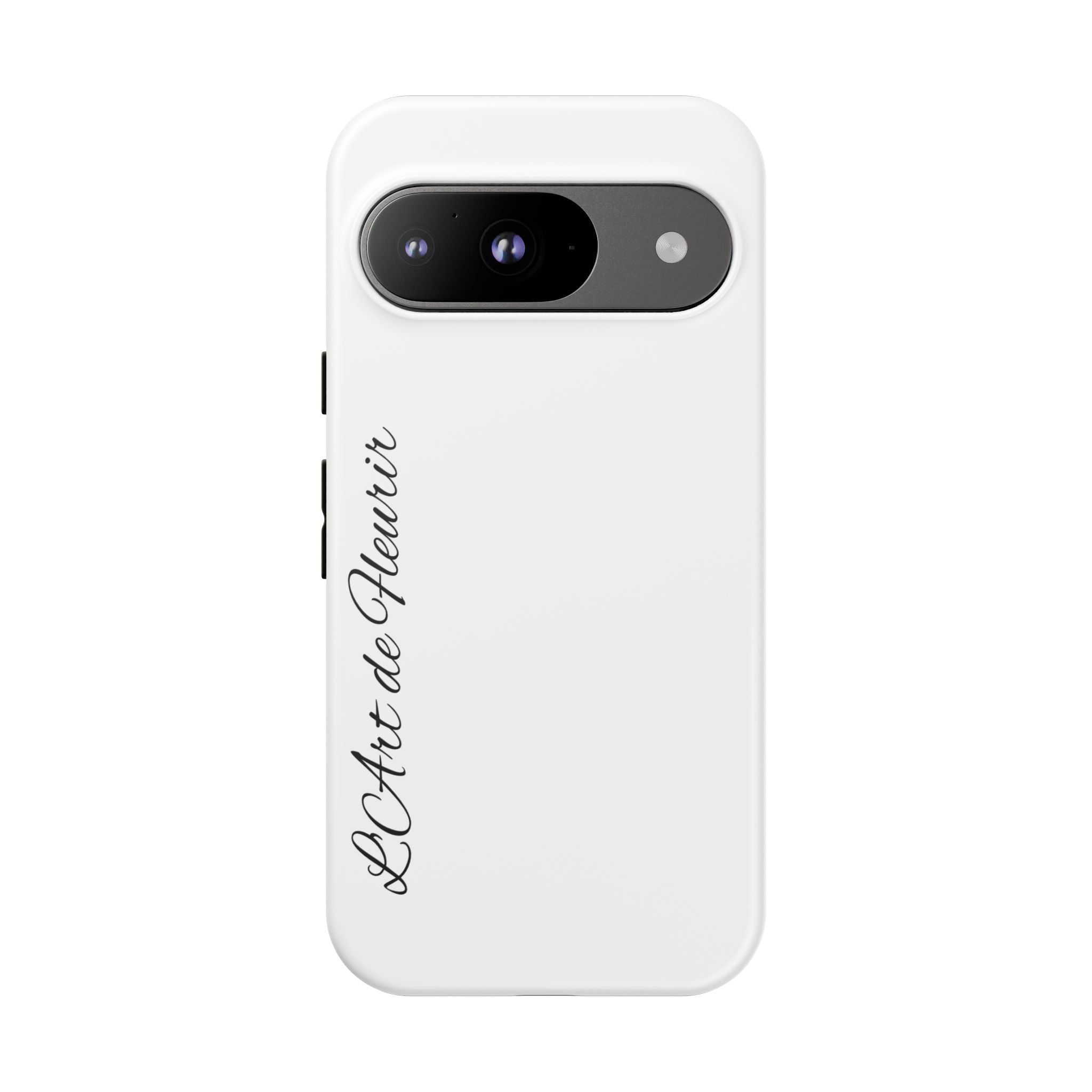 Tough Cases Phone Case — Minimal Script "L'Art de Fleurir" Protective Cover