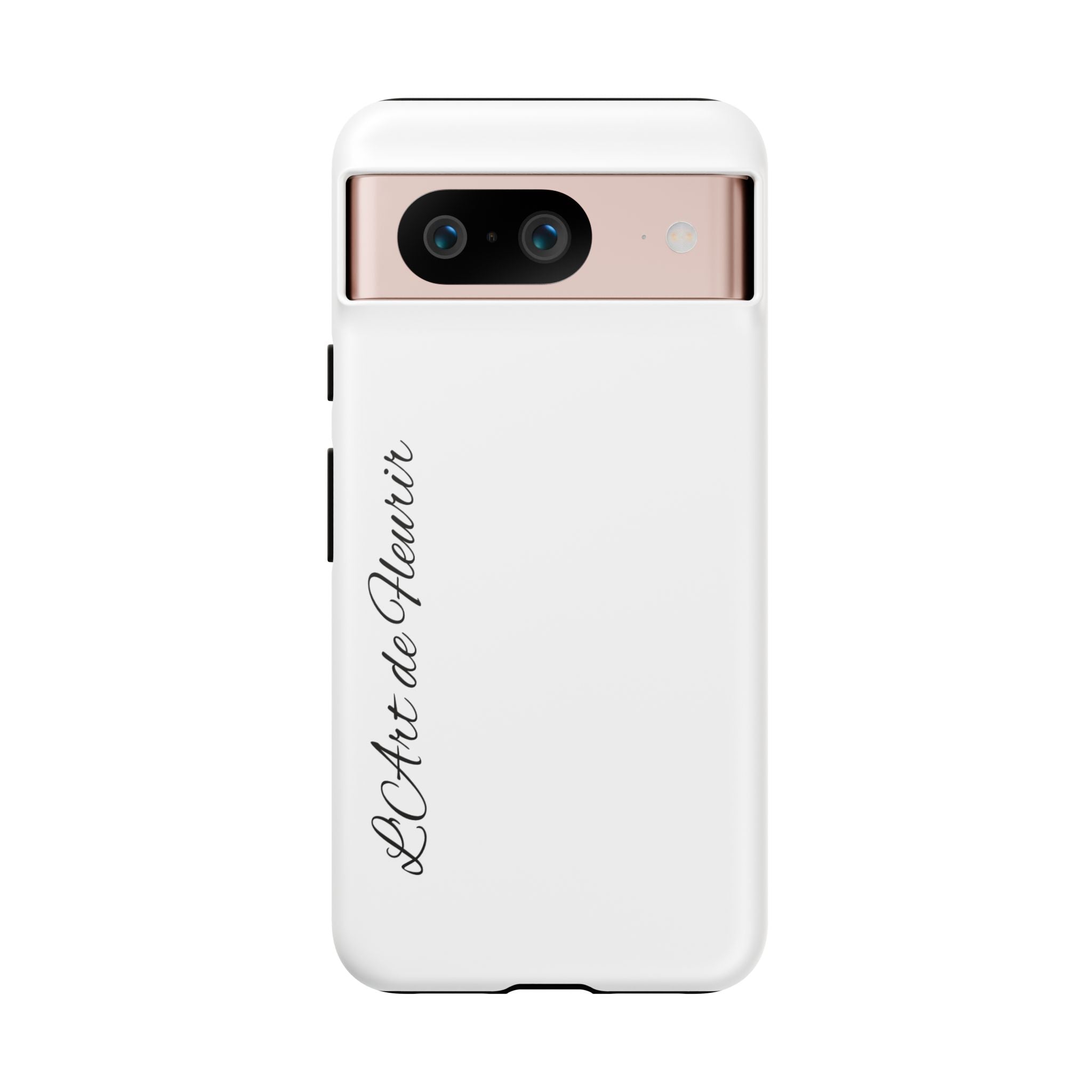 Tough Cases Phone Case — Minimal Script "L'Art de Fleurir" Protective Cover