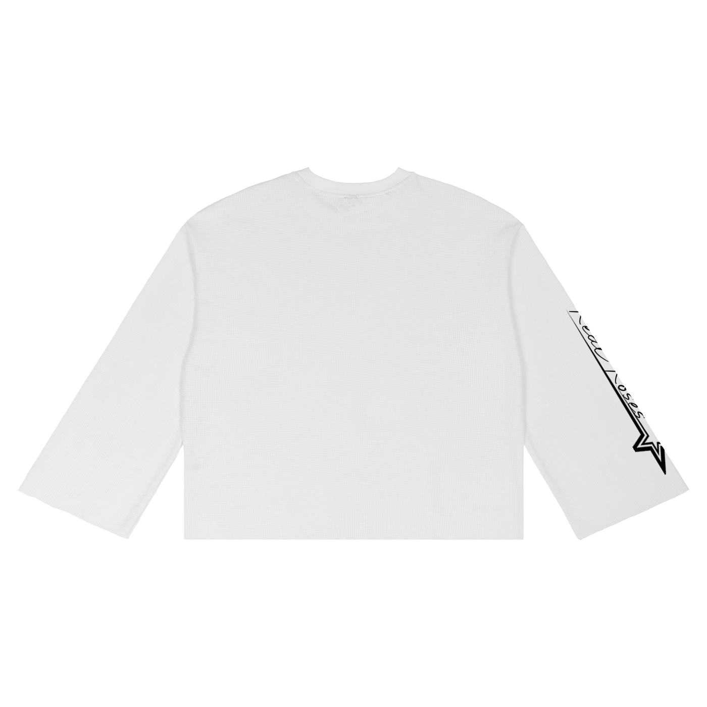 Unisex Waffle Raw Edge T-Shirt " SWOOSH x Real Roses"