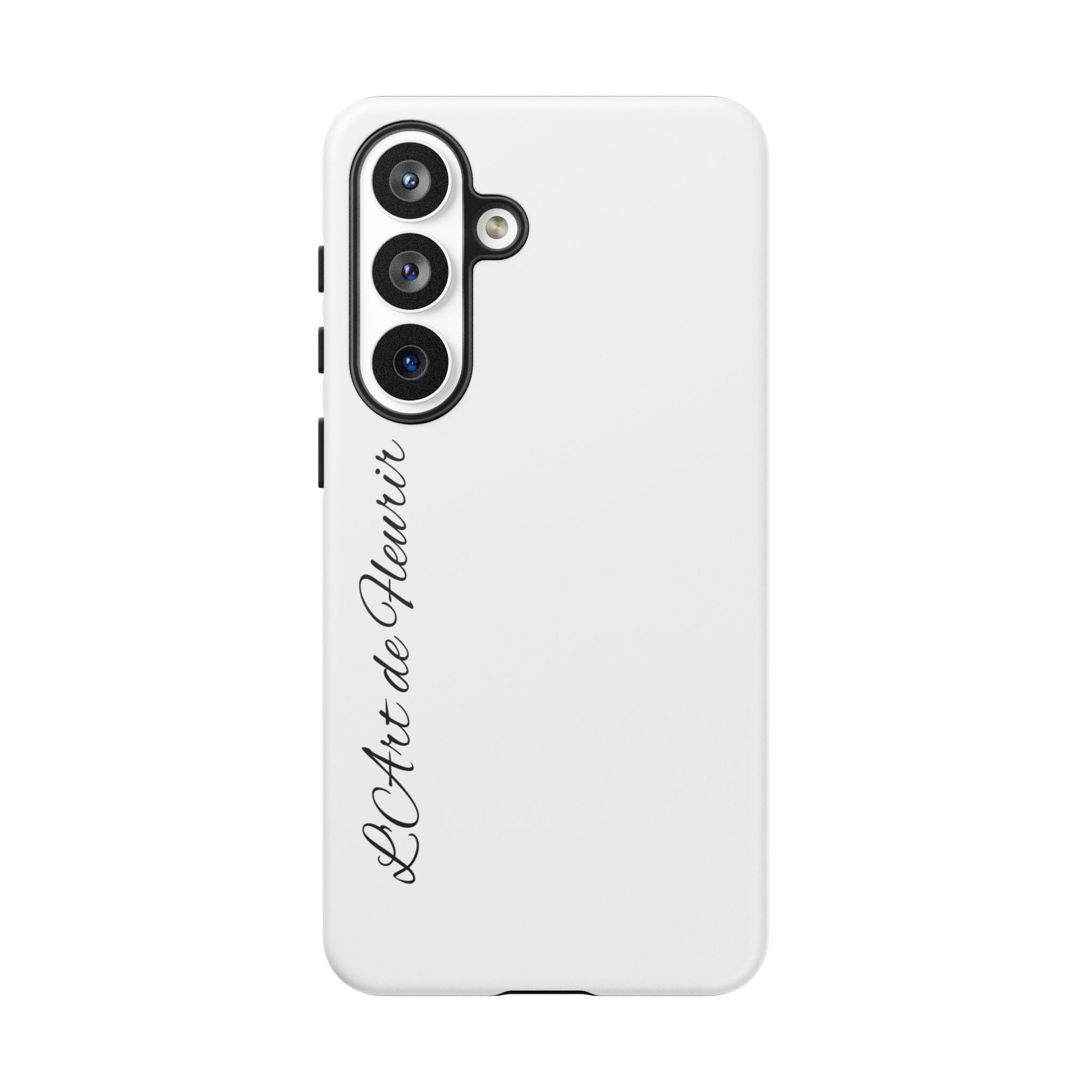 Tough Cases Phone Case — Minimal Script "L'Art de Fleurir" Protective Cover