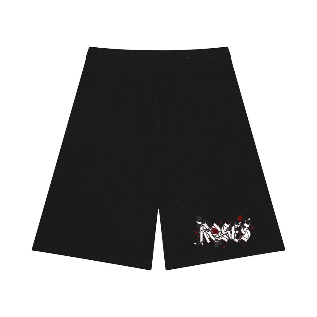 Unisex Mesh Basketball Shorts "Real Roses x Art of God"