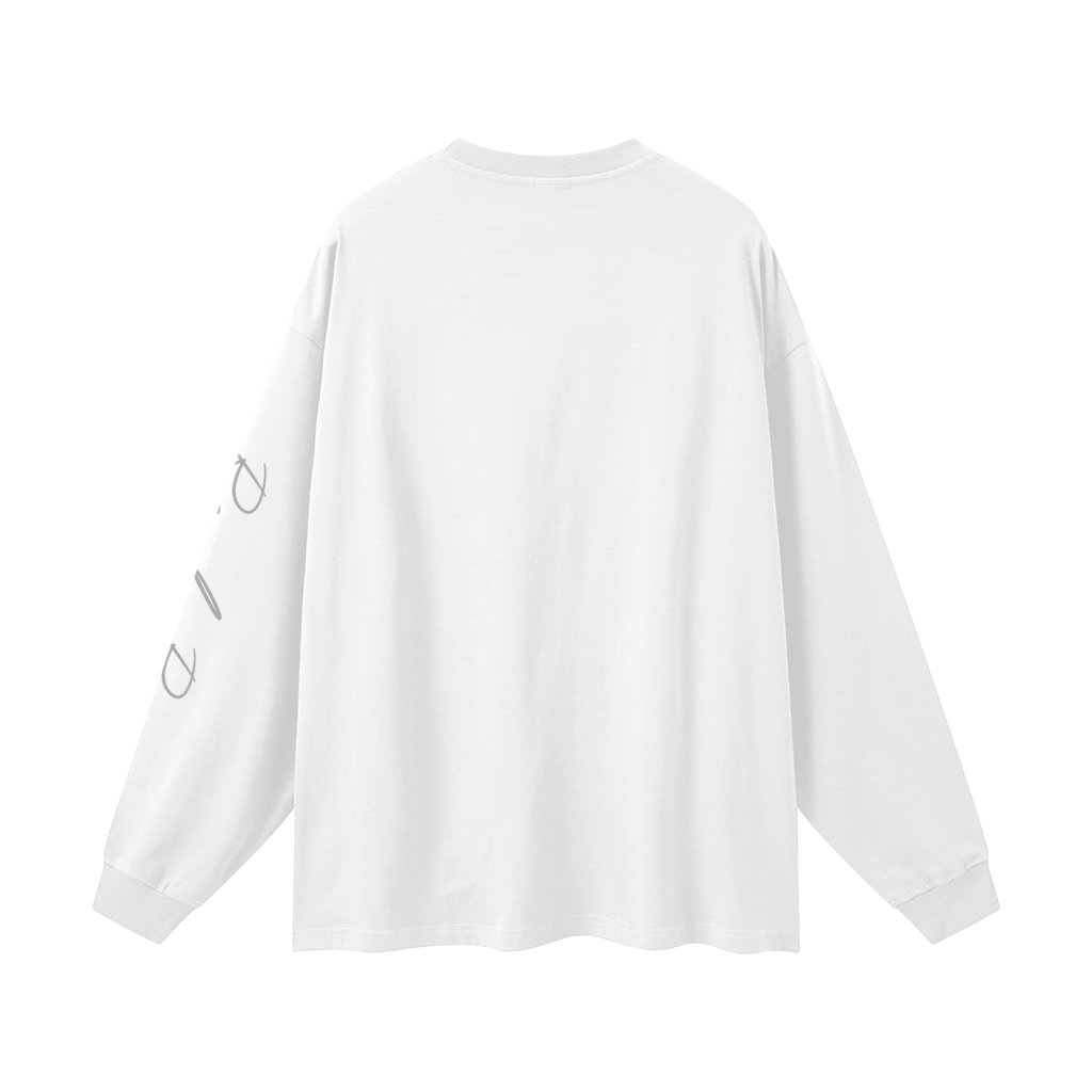 Oversized Unisex Long Sleeve T-Shirt "Real Roses x STARS"