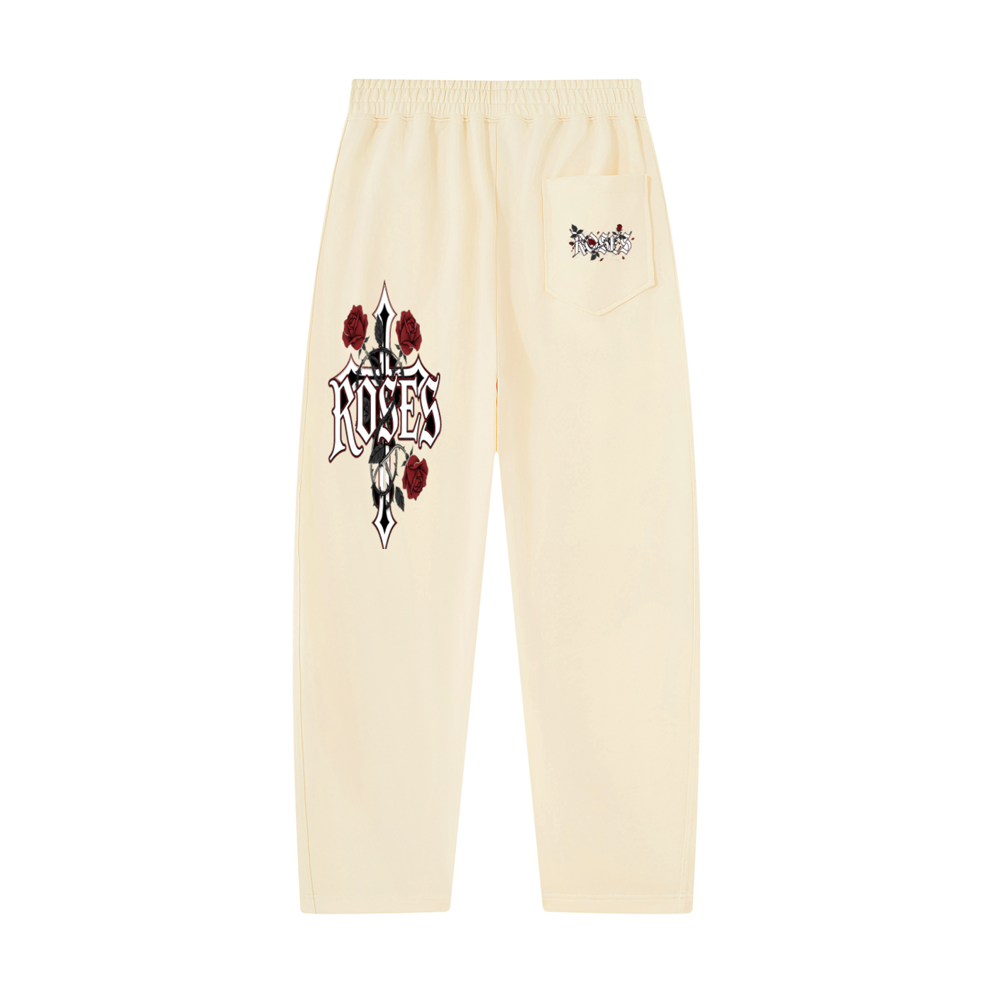 Unisex Tapered Straight Hem Sweatpants "Rose x Art of God"