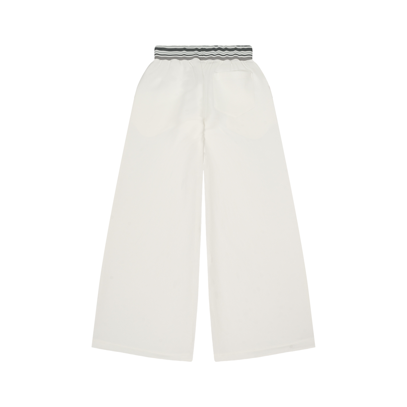 Striped Waist Wide Leg Pants "DESIGNxxxx"
