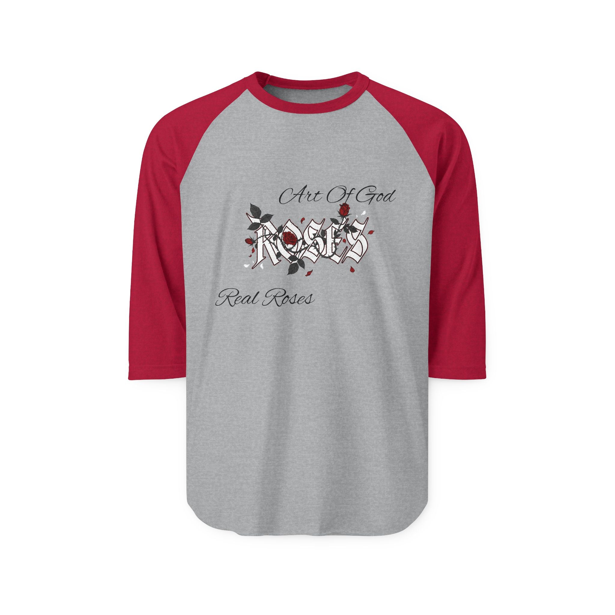 Raglan Shirt — 'Real Roses x Art of God" Collab