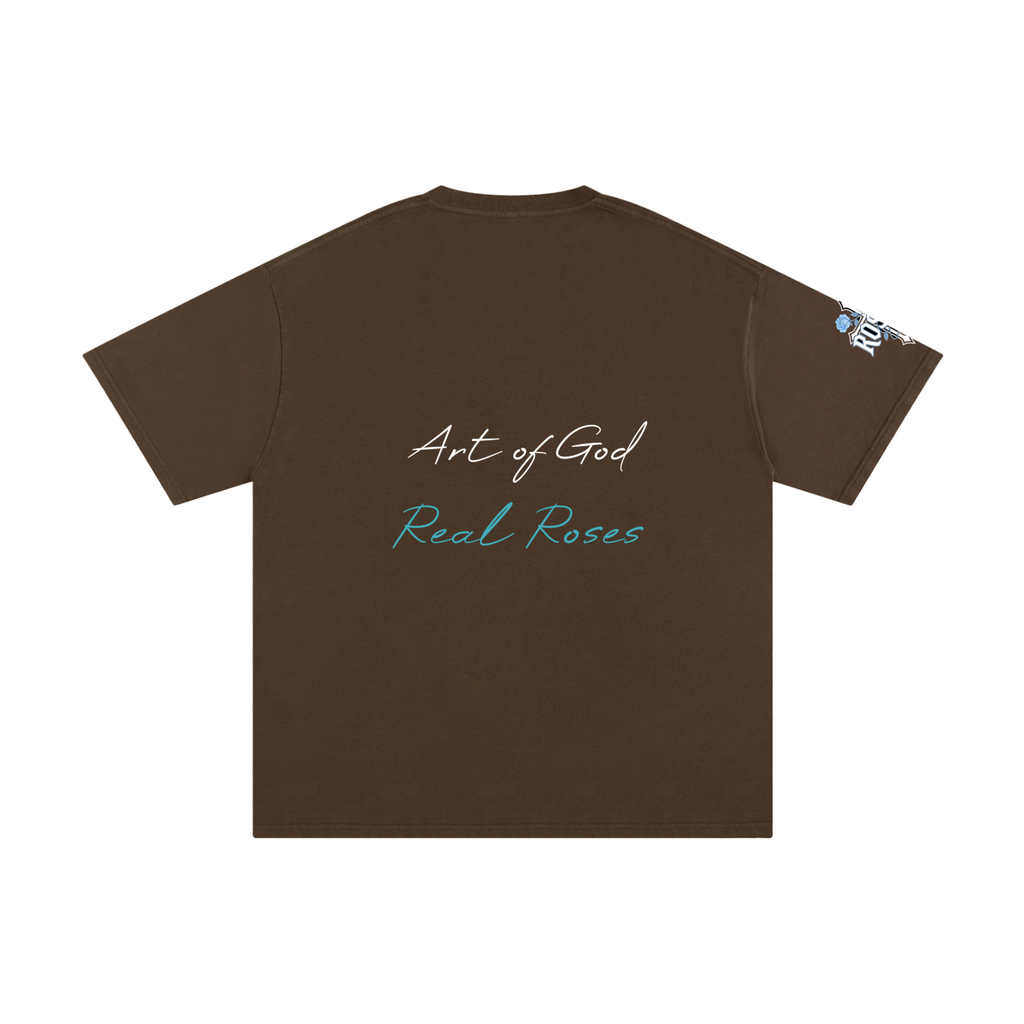 Unisex Pure Cotton T-Shirt "Art of God x Real Roses"