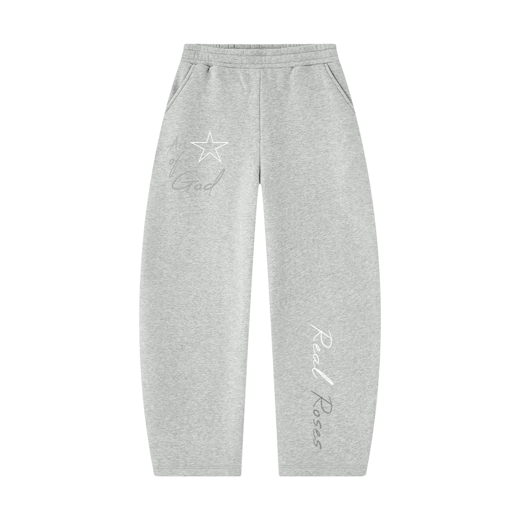Unisex Barrel Leg Sweatpants "Art of God x Real Roses x STARS"