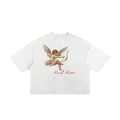 Classic Frayed Boxy Tee "ANGELIC x Real Roses"