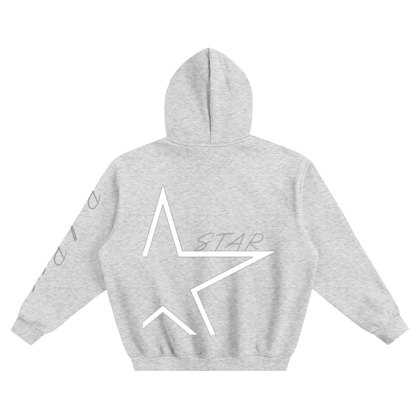 Fleeced Boxy Hoodie "STAR x Real Roses x Art of God"