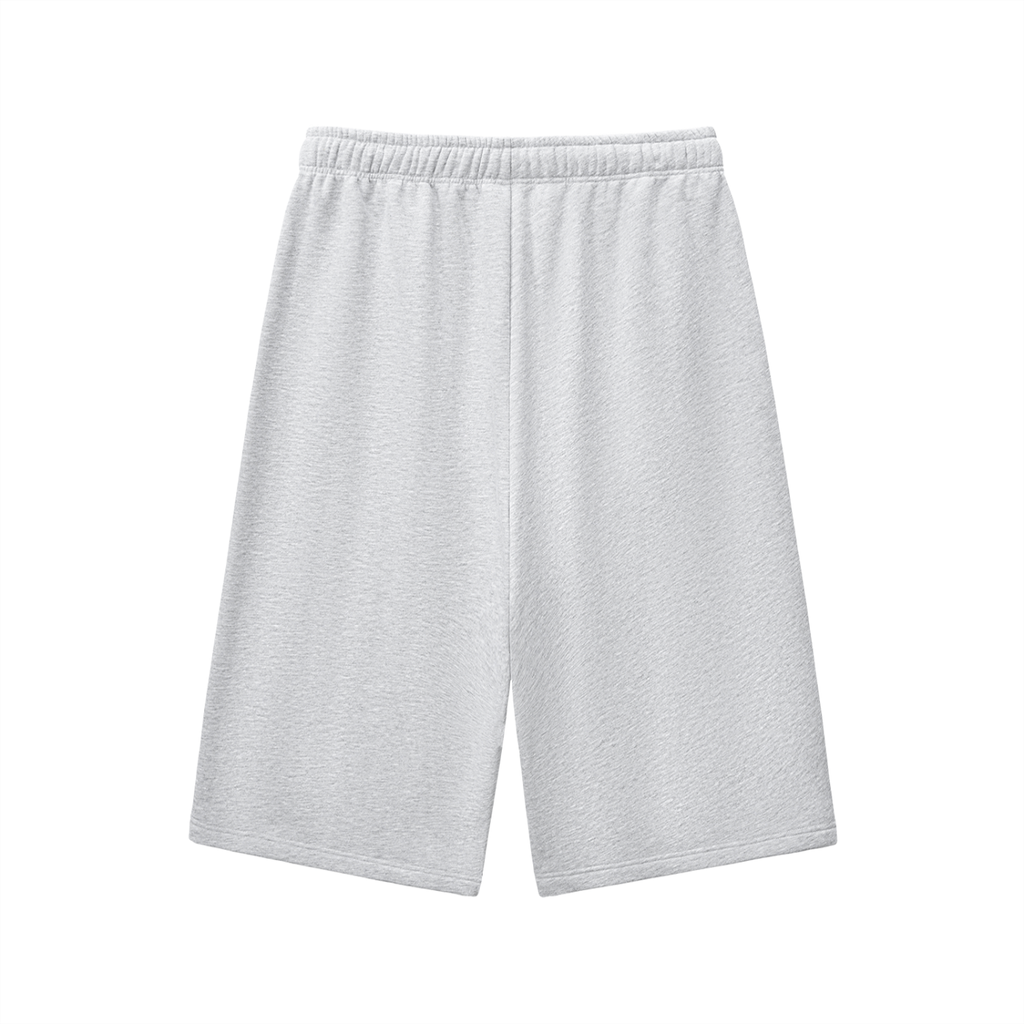 Relaxed Drawstring Three-quarter Sweatpants "DOUBLES"