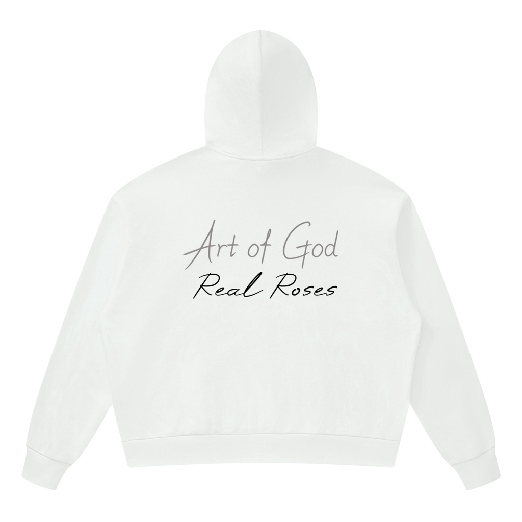 Unisex Drop Shoulder Hoodie "Art of God x Real Roses"