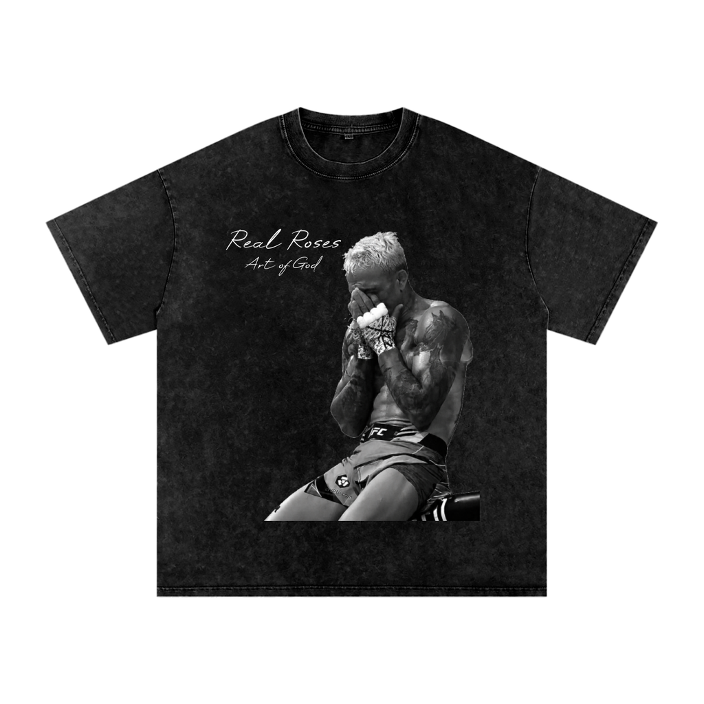 Snow Washed Oversized Cotton T-Shirt "Do Bronx"