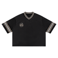 Unisex Boxy Striped Soccer Jersey "Art of God x Real Roses"