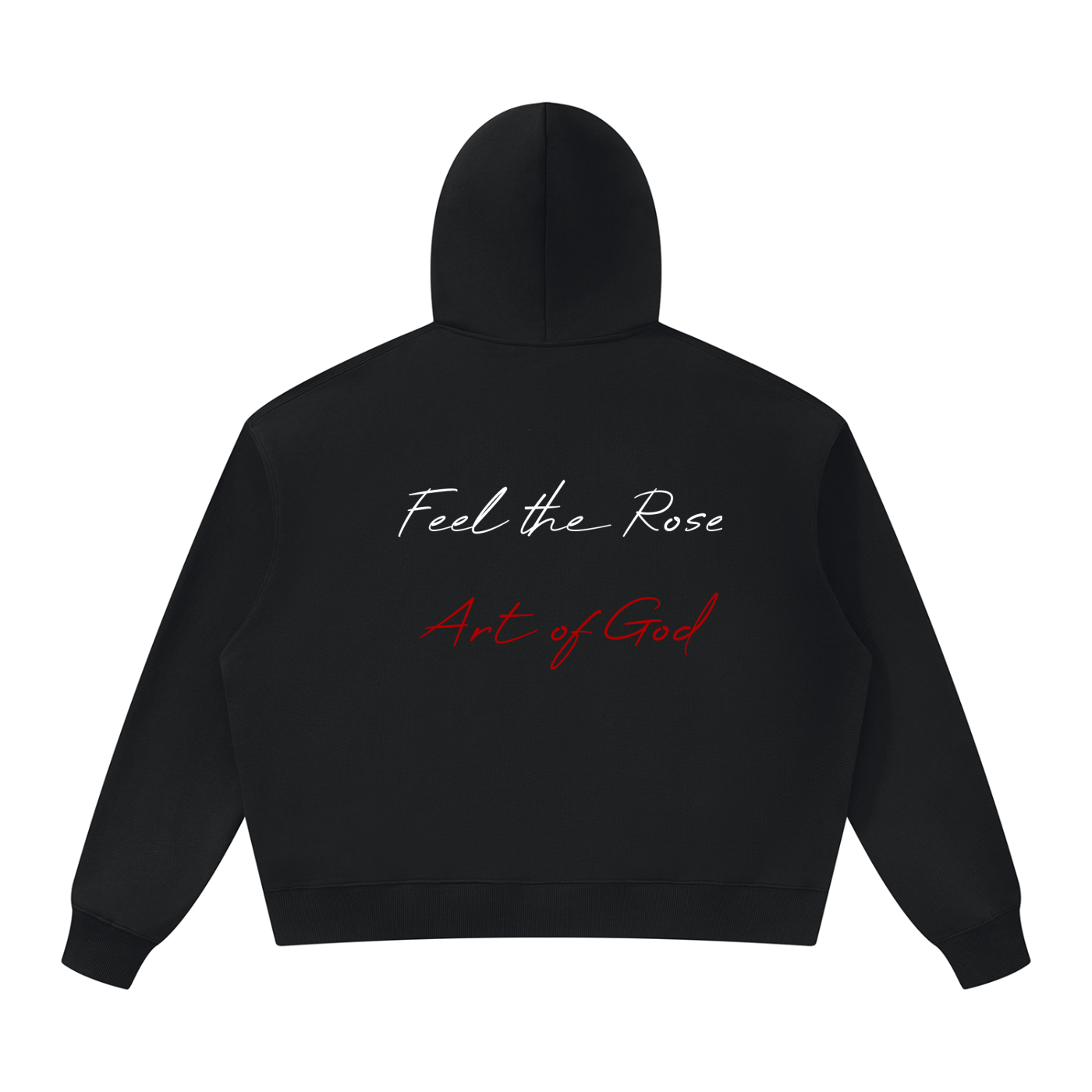 Unisex Oversized Heavyweight Hoodie "Real Roses, Feel The Rose X Art of God"