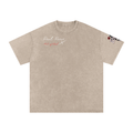 Snow Washed Oversized Cotton T-Shirt "Real Roses x Art of God"
