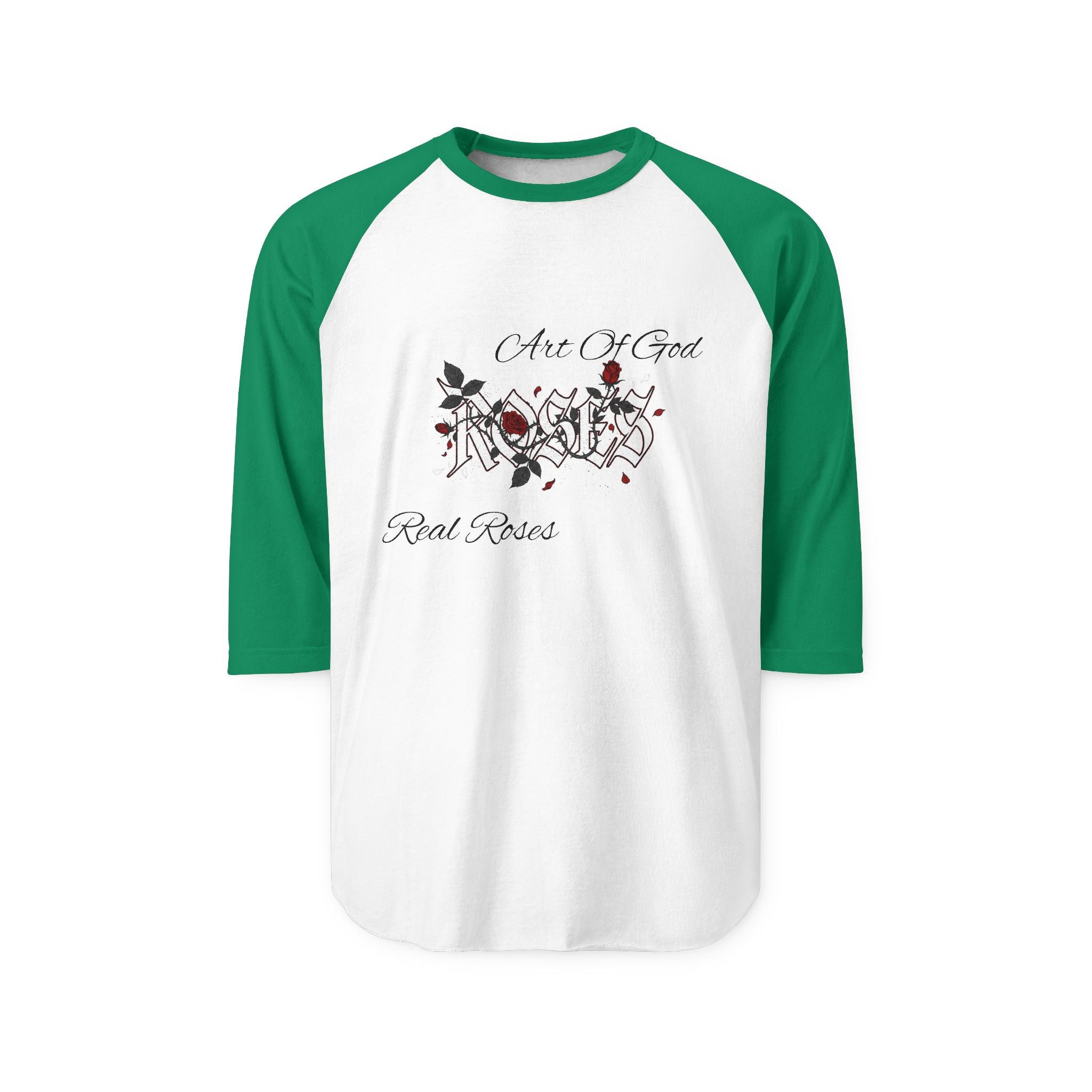 Raglan Shirt — 'Real Roses x Art of God" Collab