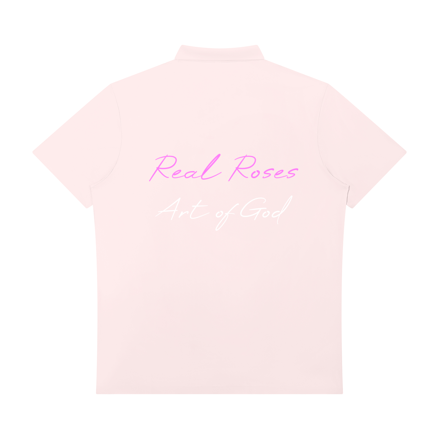 Men's Quarter-Zip Performance Polo Shirt "Real Roses x Art of God Feel the Bloom"