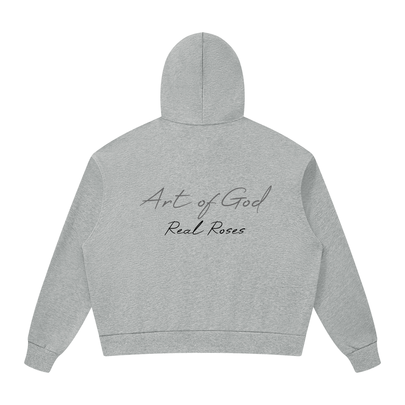 Unisex Drop Shoulder Full Zip Hoodie "Real Roses x Art of God"