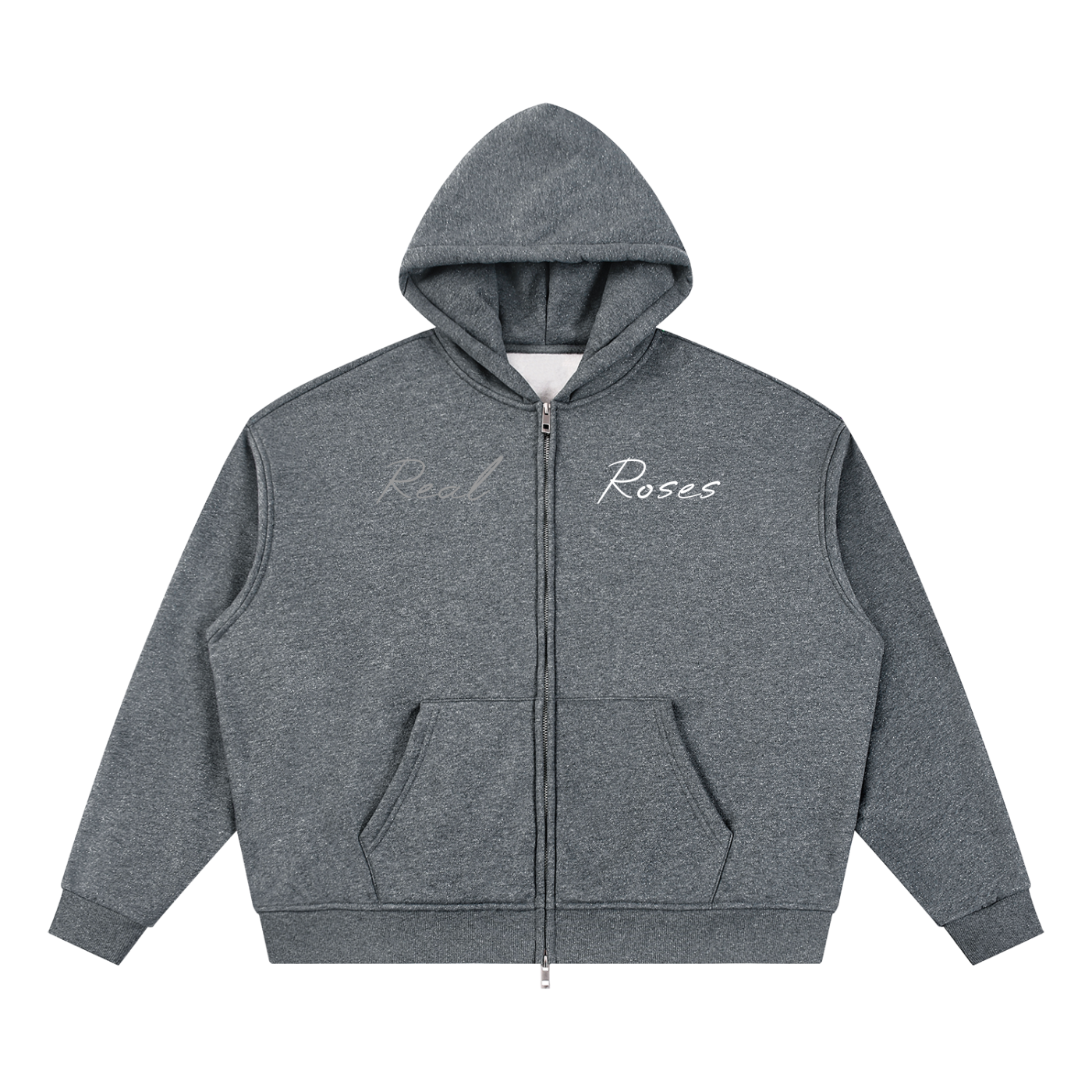 Unisex Sparkles Full Zip Boxy Hoodie "Art of God X Real Roses"