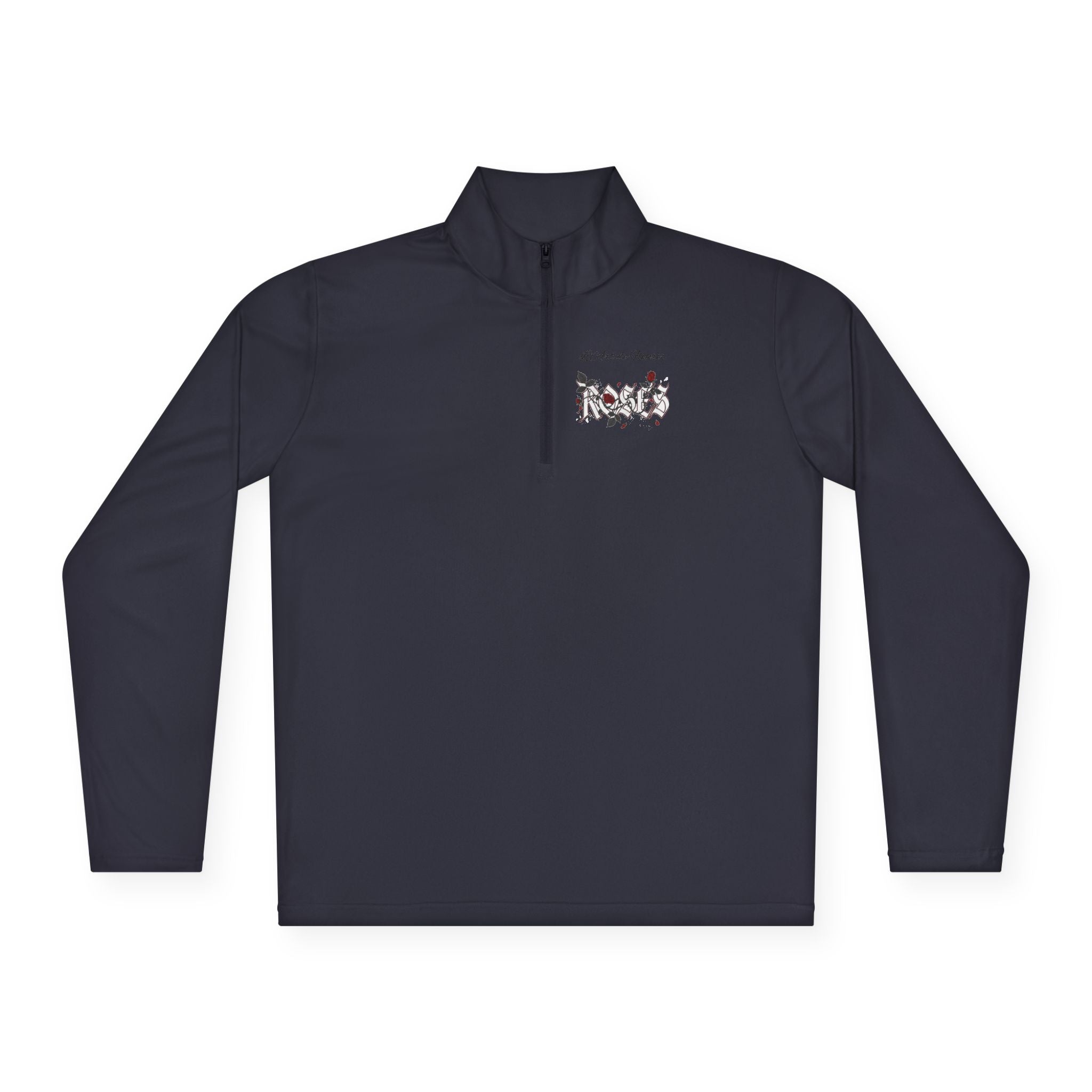 Unisex Quarter-Zip Pullover "ROSES' L'Art de Fleurir