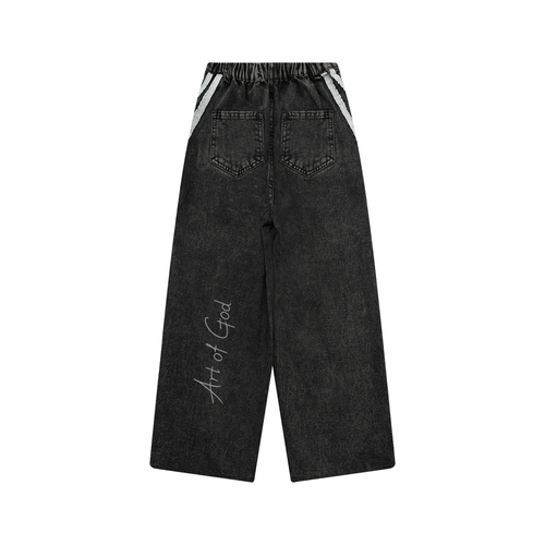 Kid’s Vintage Wash Side Stripe Jeans "Art of God"