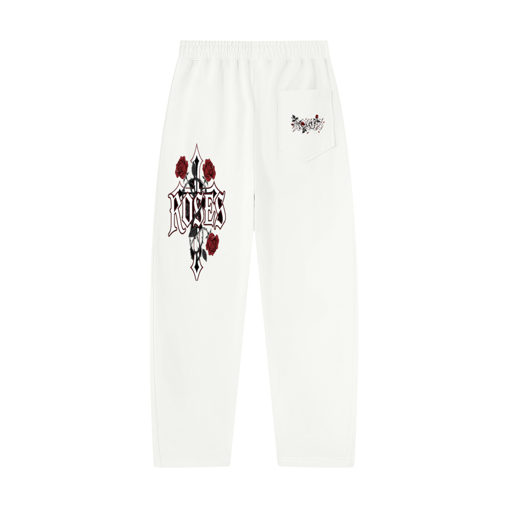 Unisex Tapered Straight Hem Sweatpants "Rose x Art of God"