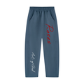 Unisex Tapered Straight Hem Sweatpants "Rose x Art of God"