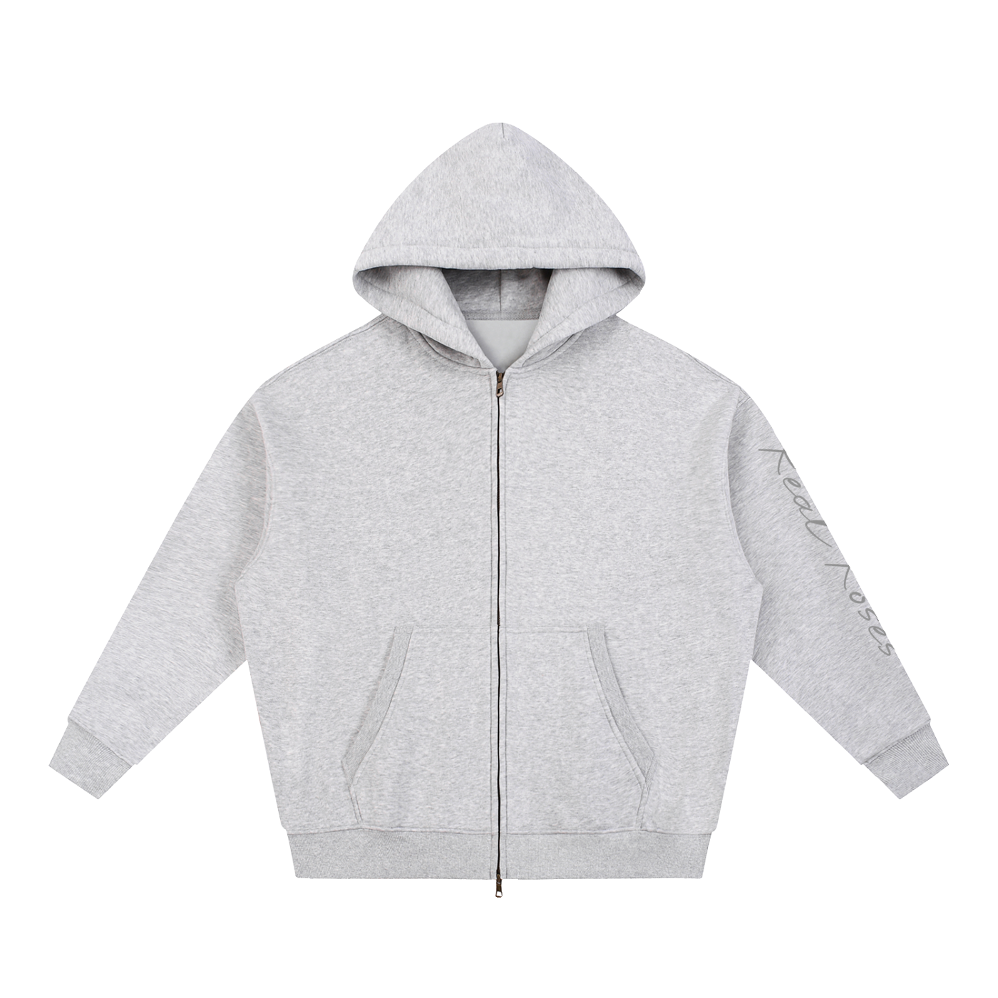 Essential Oversized Fleece Boxy Hoodie "ROSES"