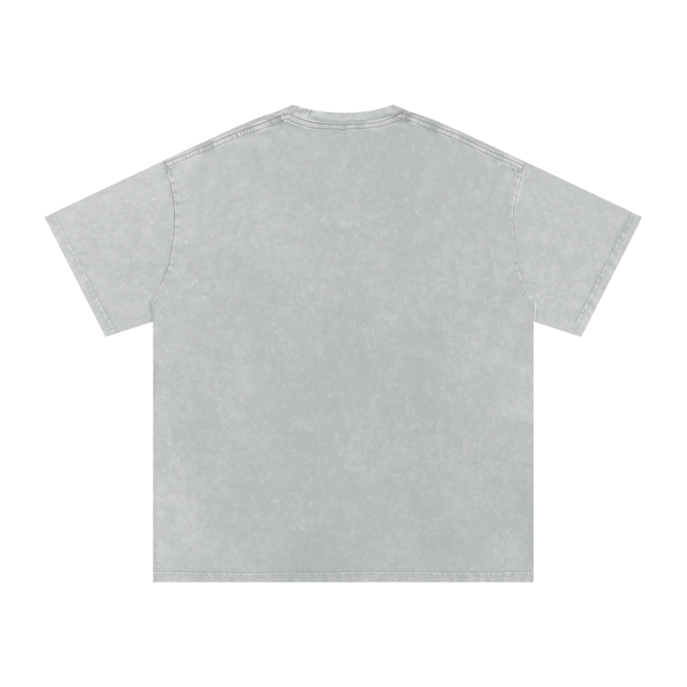 Snow Washed Oversized Cotton T-Shirt "CURSE"