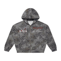 Unisex Vintage Wash Leopard Full Zip Hoodie "Real Roses x Art of God"