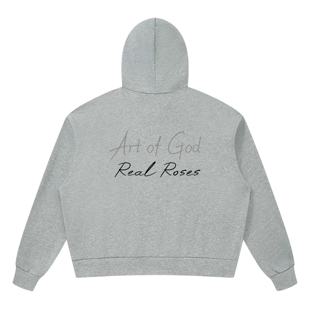 Unisex Drop Shoulder Hoodie "Art of God x Real Roses"