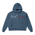 Unisex Drop Shoulder Full Zip Hoodie "Real Roses x Art of God x Feel the Bloom"