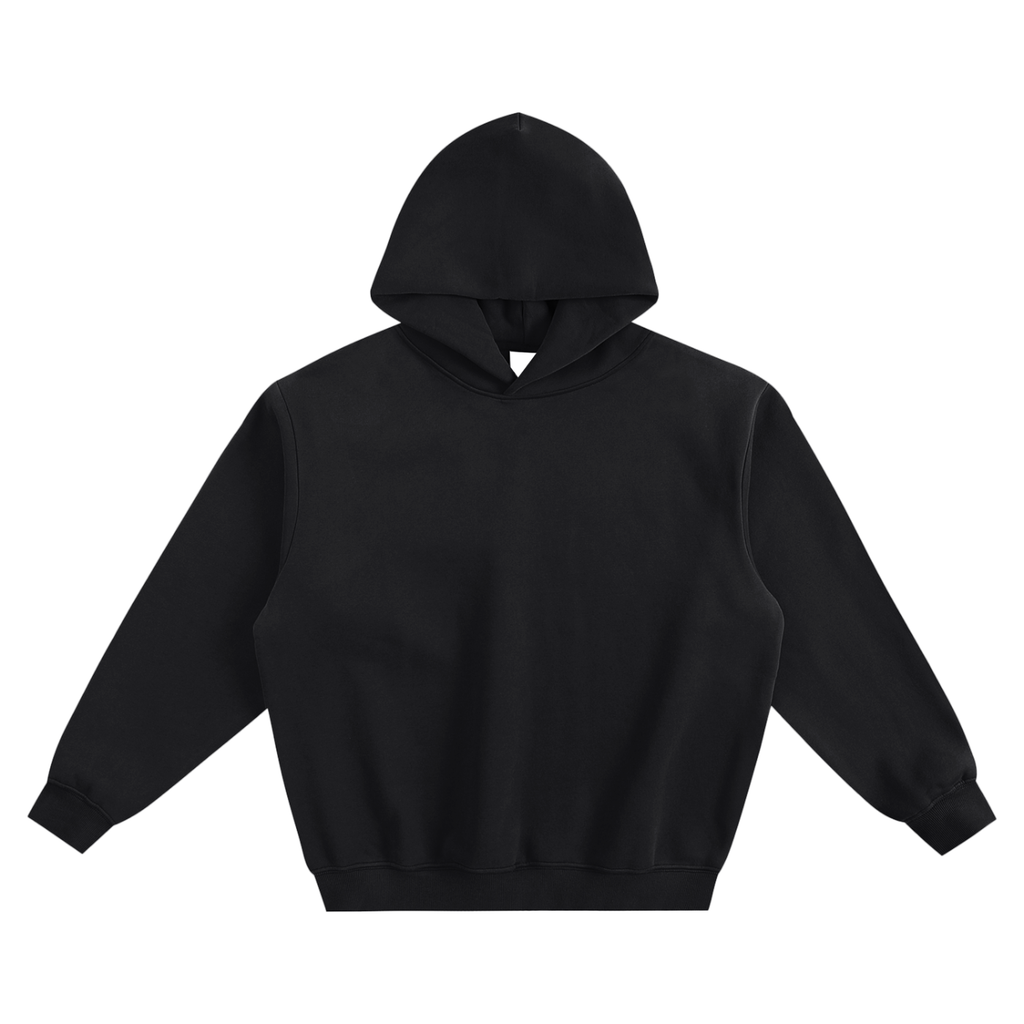 Fleeced Boxy Hoodie "GLOBE x REAL ROSES"