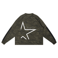 Unisex Camo Loose Long Sleeve T-Shirt "Art of God x STARS"