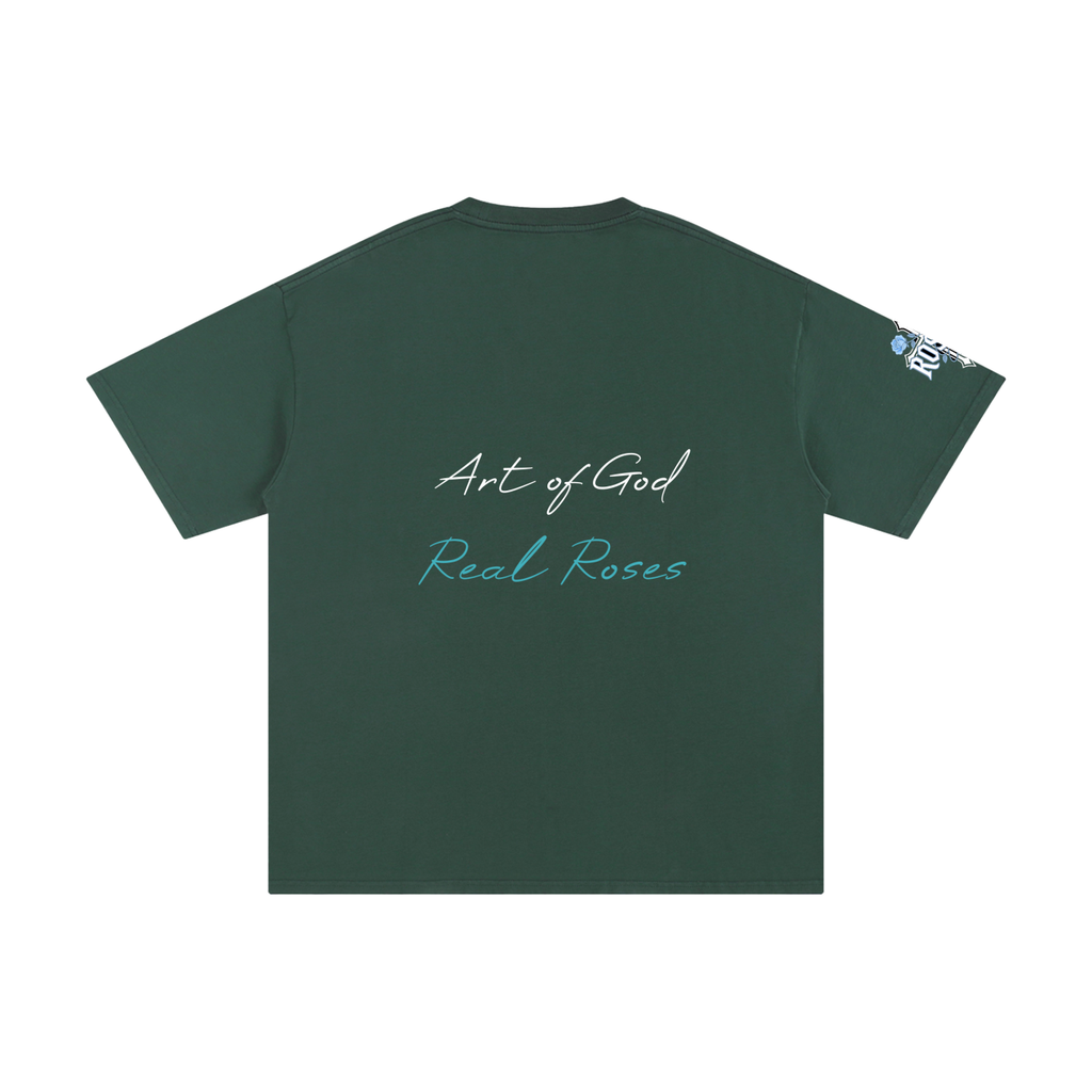 Unisex Pure Cotton T-Shirt "Art of God x Real Roses"