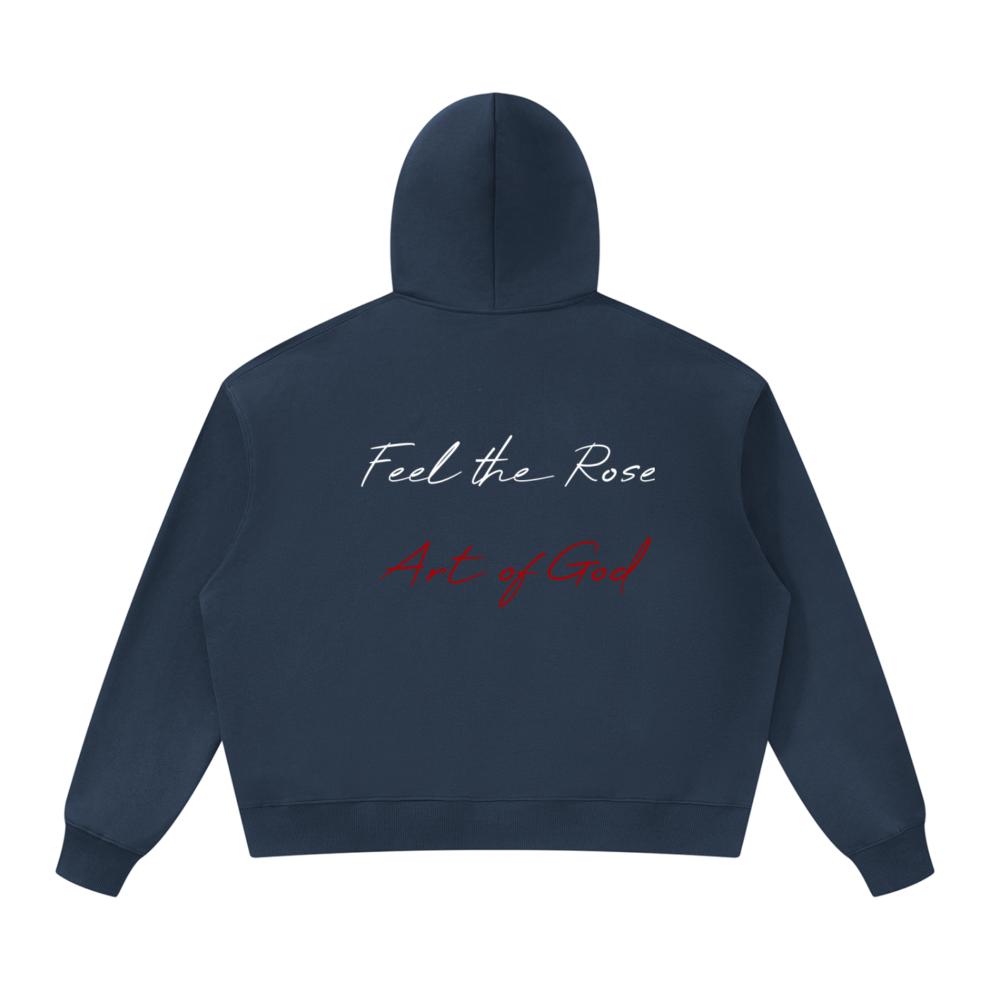 Unisex Oversized Heavyweight Hoodie "Real Roses, Feel The Rose X Art of God"